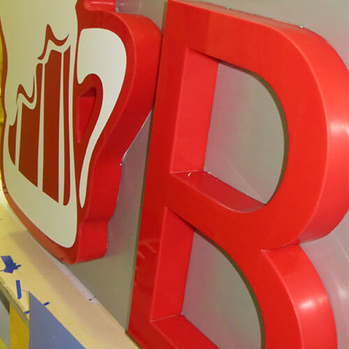 Изготовление объемных букв в Курске